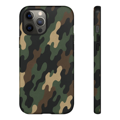 Camouflage Phone Case, Tough Cases, Military Style, Unique Phone Accessories, Gift for Him, Durable Phone Cover - TRV