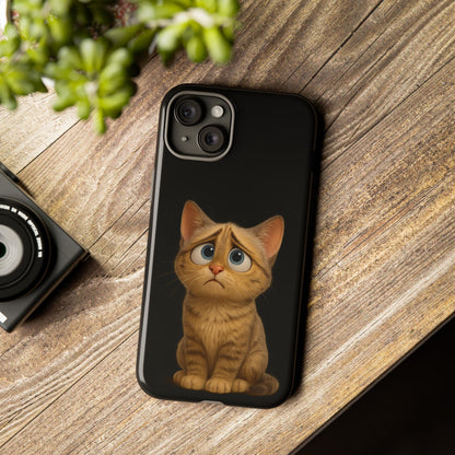 Cute Cat Phone Case, Adorable Kitty Cover, Pet Lover Gift, Unique Animal Design, Customizable Mobile Case - TRV