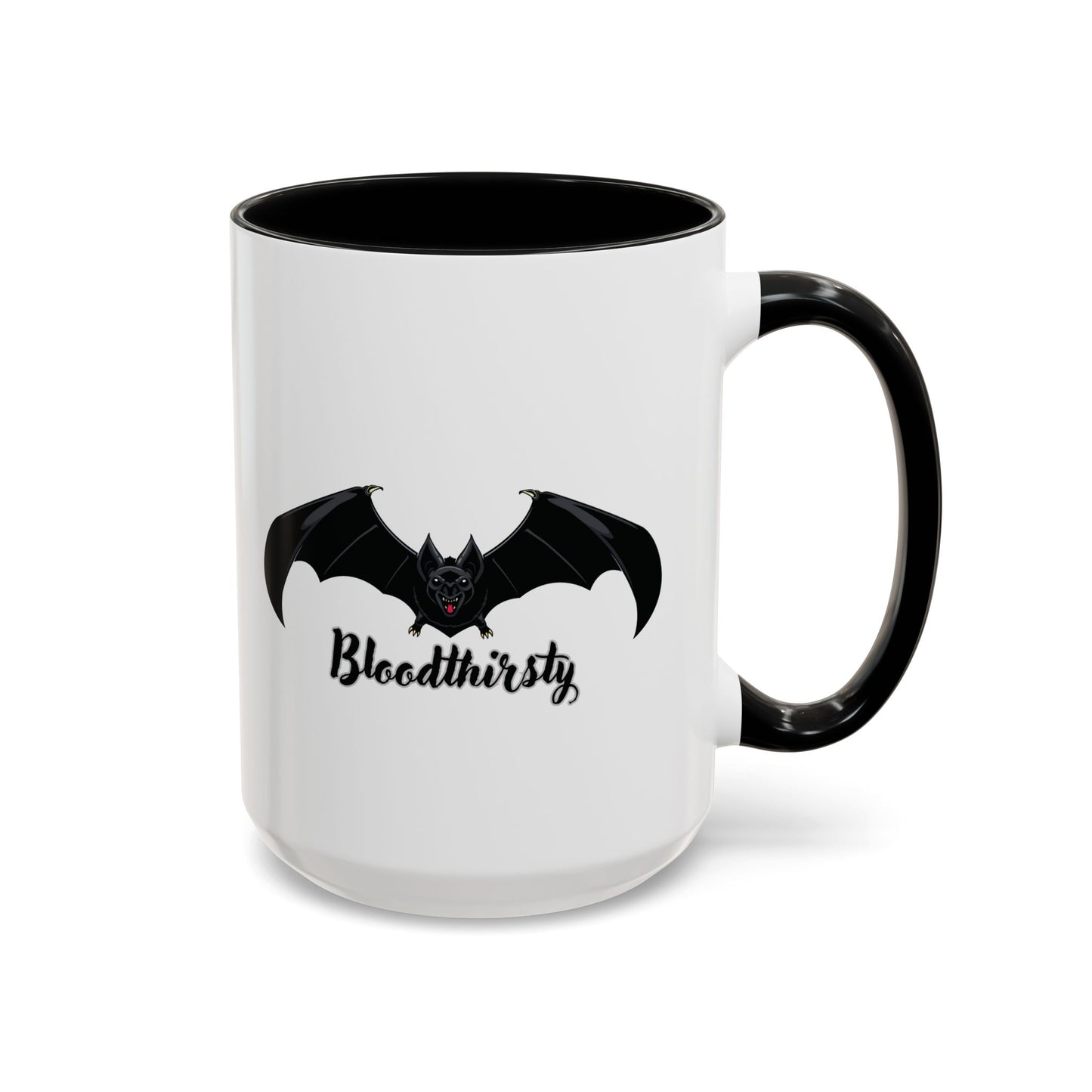 Bloodthirsty Bat Coffee Mug - Unique Halloween and Gothic Accents