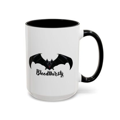 Bloodthirsty Bat Coffee Mug - Unique Halloween and Gothic Accents