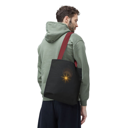 Radiant Starburst Tote Bag | Golden Light Celestial Design - TRV