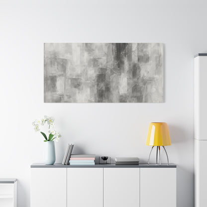 Abstract Grey Canvas Wall Art, Modern Home Decor, Minimalist Artwork, Living Room Accent, Contemporary Art Piece - TRV