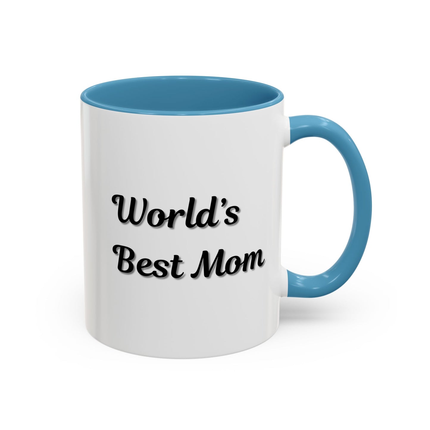 World's Best Mom Accent Coffee Mug - 11oz & 15oz - Perfect Gift for Mother's Day