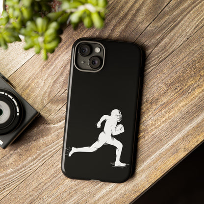 Football Player Phone Case, Tough Cases, Sports Phone Cover, Gift for Athletes, iPhone & Samsung Accessories, Running Player Design - TRV
