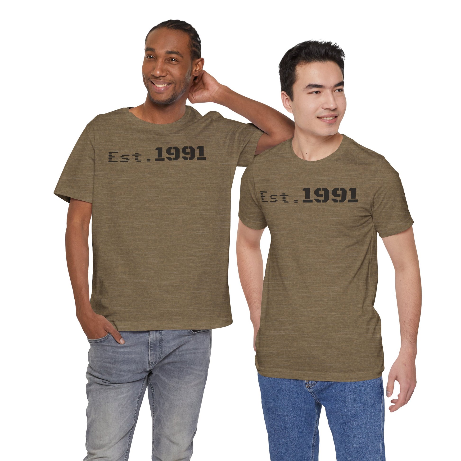 Established 1991 Unisex Jersey Tee | Vintage Anniversary Gift | Casual Wear, Birthday Shirt, Retro Style, Statement Tee, Gift for Him/Her - TRV