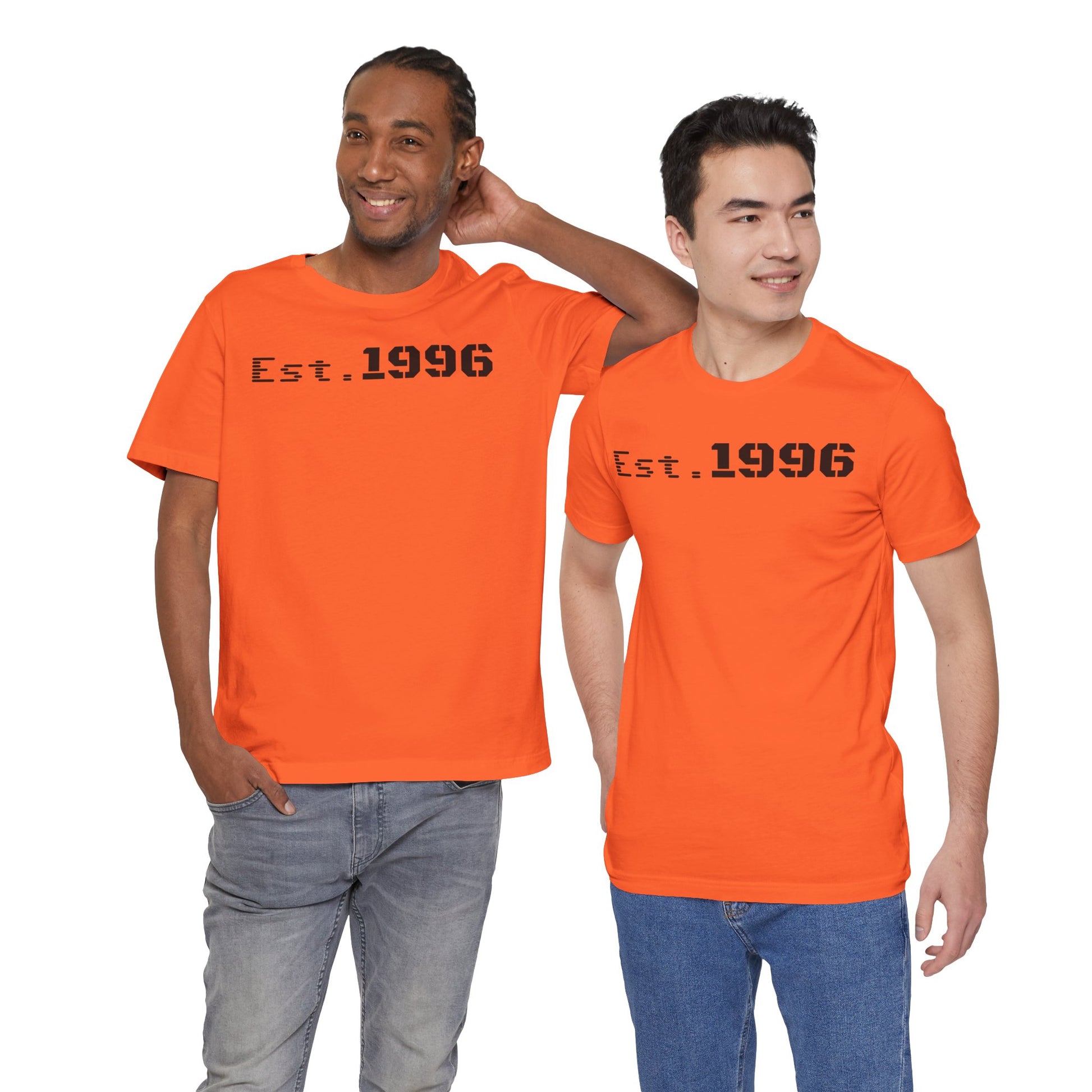 Established 1996 Unisex T-Shirt, Vintage Year Tee, Birth Year Gift, Casual Fashion, Personalized Graphic Tee - TRV