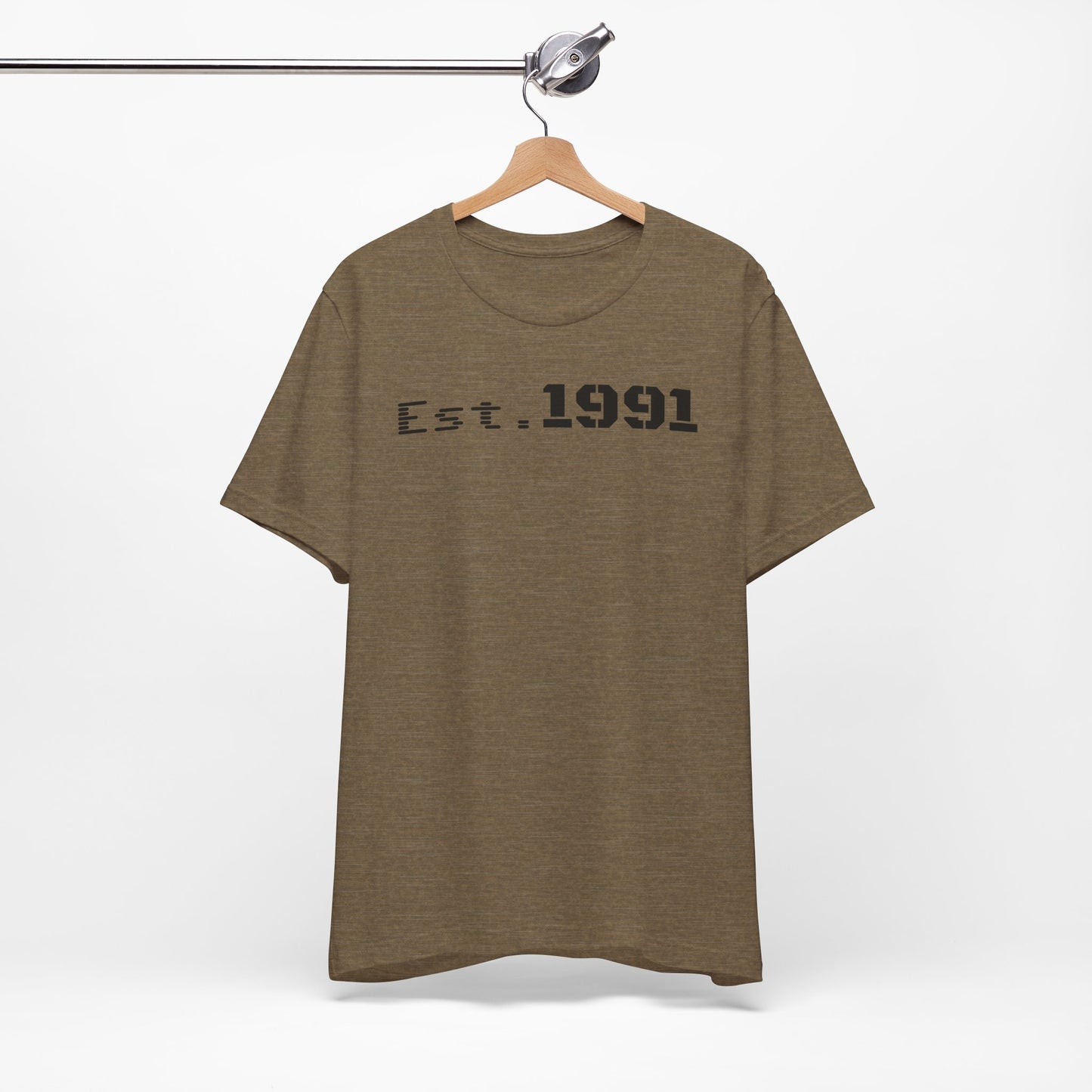 Established 1991 Unisex Jersey Tee | Vintage Anniversary Gift | Casual Wear, Birthday Shirt, Retro Style, Statement Tee, Gift for Him/Her - TRV