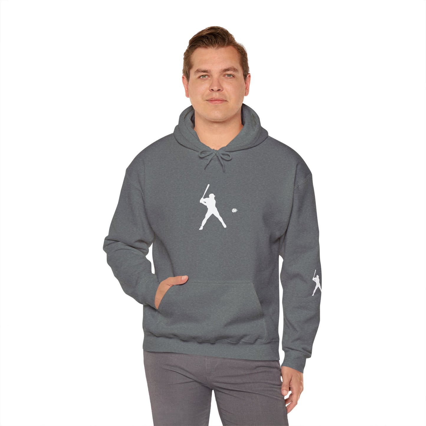 Sporty Unisex Baseball Hooded Sweatshirt, Casual Hoodie for Athletes, Perfect for Gifts, Comfy Streetwear, Ideal for Sports Events, Personal Use - TRV
