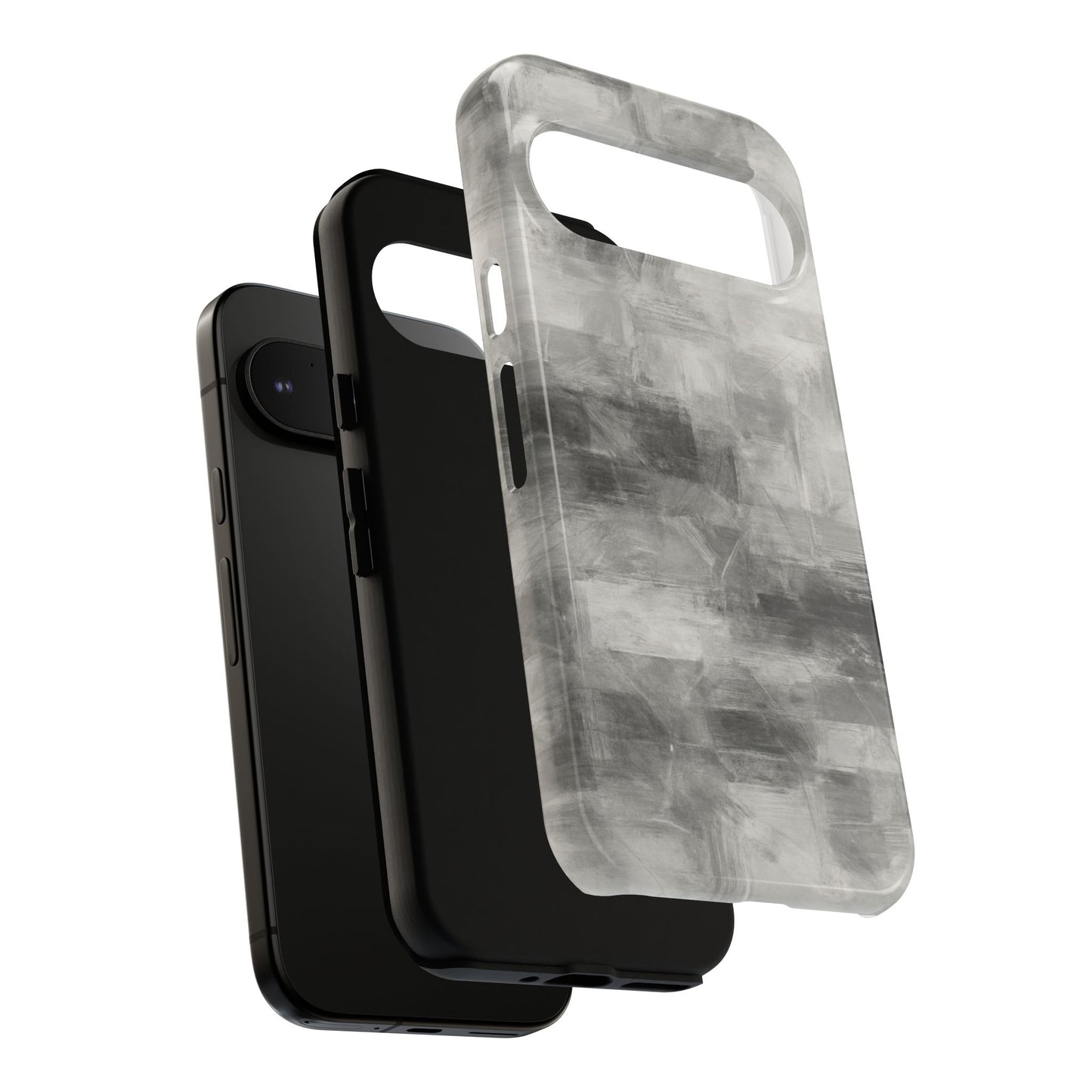 Stylish Phone Case for Tough Protection, Marble Grey Design, Customizable Gift for Her, Unisex Mobile Accessory, Birthday Present, [...] - TRV