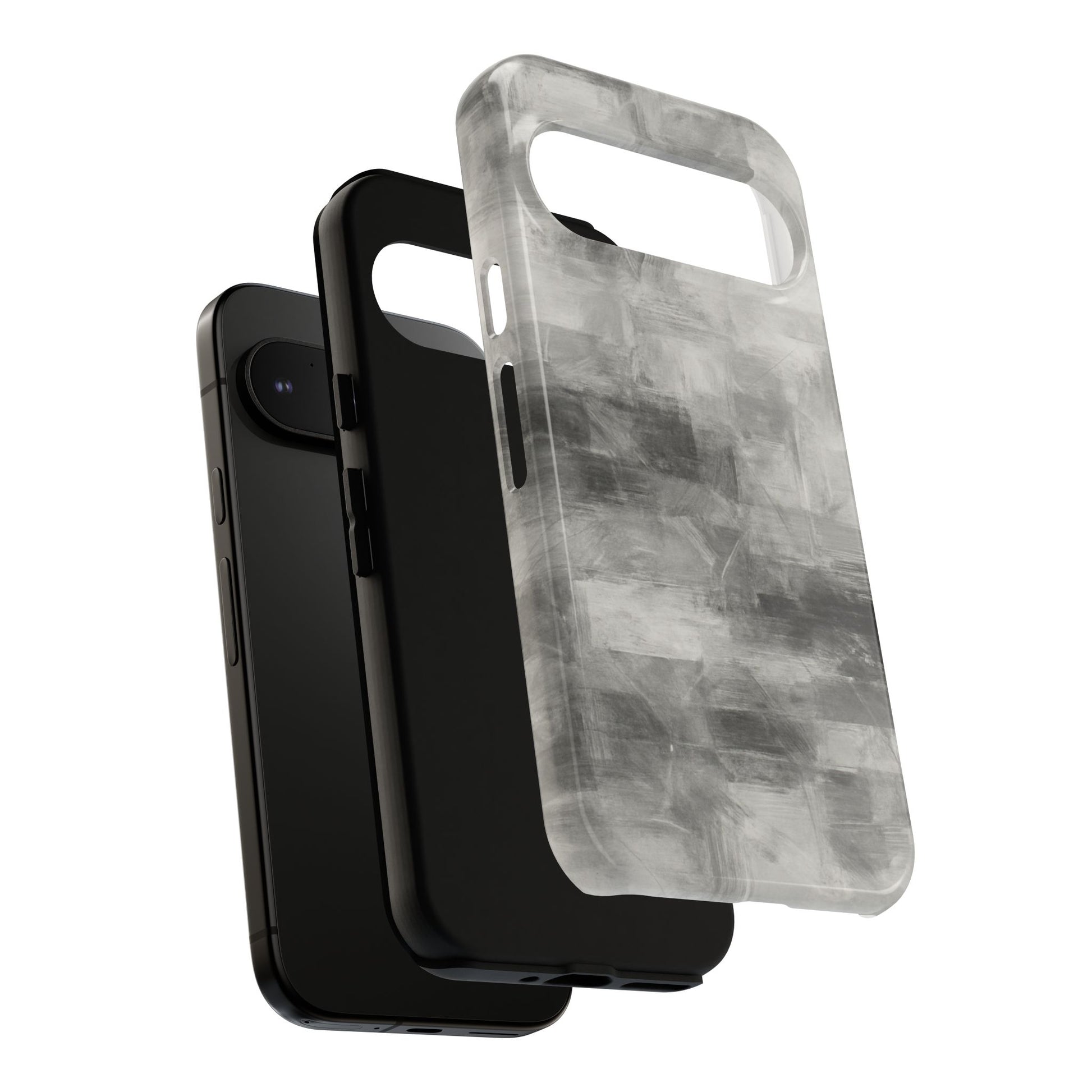 Stylish Phone Case for Tough Protection, Marble Grey Design, Customizable Gift for Her, Unisex Mobile Accessory, Birthday Present, [...] - TRV