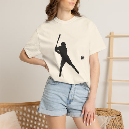 Unisex Baseball Silhouette Tee, Casual Wear, Sports Fan Apparel, Gift for Athletes, Summer Outing Outfit, Soft Cotton Shirt
