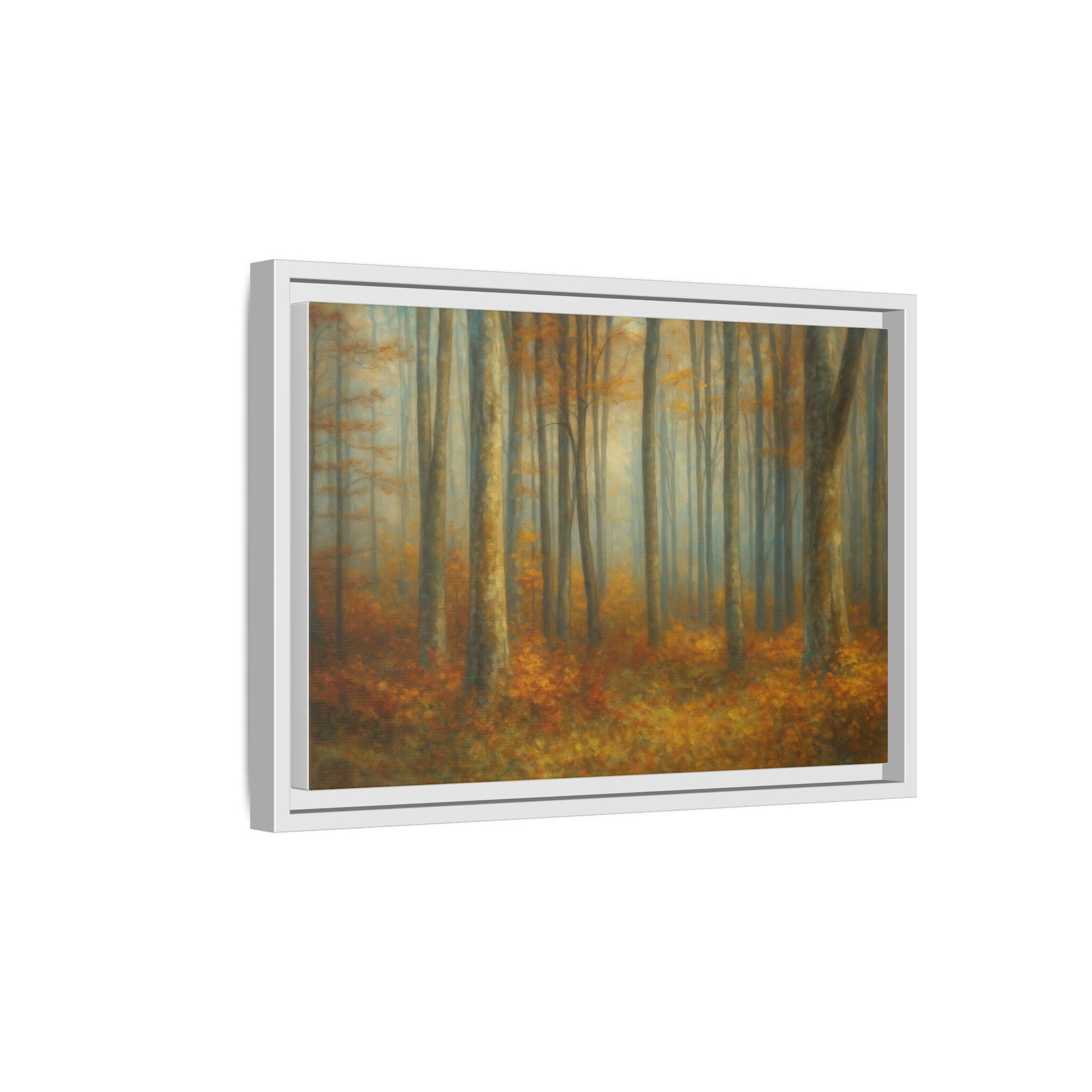 Autumn Forest Canvas Art, Framed Wall Decor, Rustic Home Decor, Nature Artwork, Gift for Nature Lovers - TRV