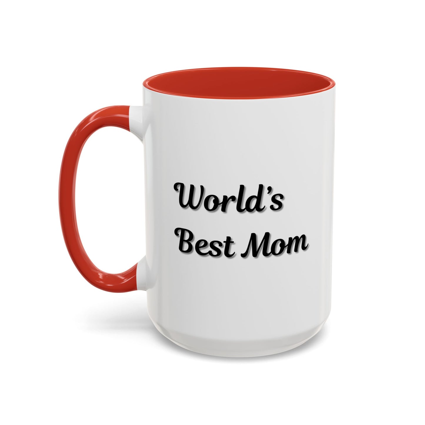World's Best Mom Accent Coffee Mug - 11oz & 15oz - Perfect Gift for Mother's Day