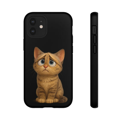 Cute Cat Phone Case, Adorable Kitty Cover, Pet Lover Gift, Unique Animal Design, Customizable Mobile Case - TRV