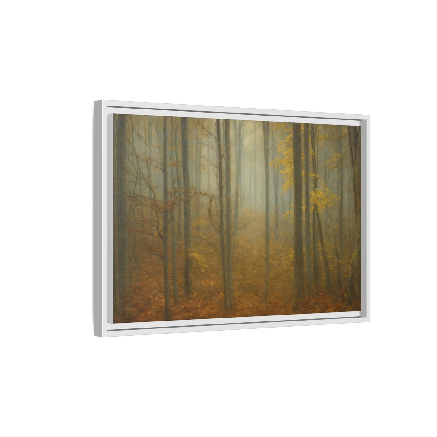 Framed Matte Canvas Art | Serenity in the Forest | Nature Wall Decor, Home Gallery, Cozy Living Room, Gift for Nature Lovers - TRV