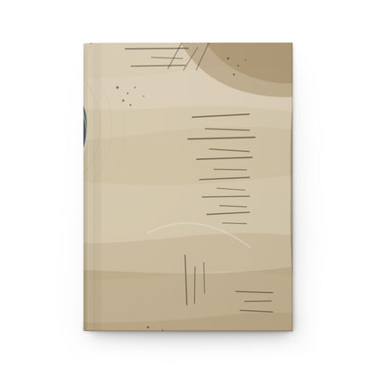 Abstract Neutral Circles Hardcover Journal | Matte Art Notebook - TRV