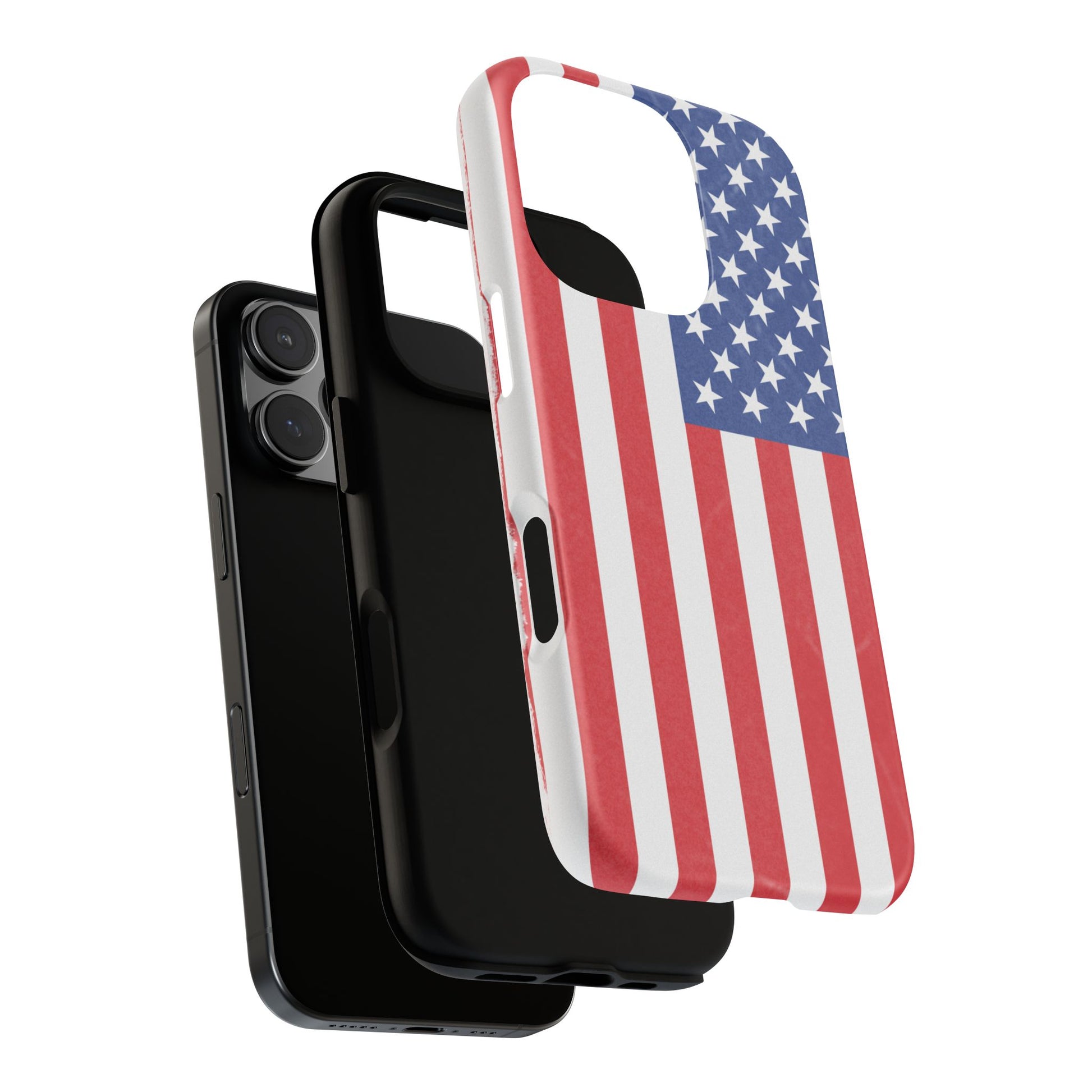 Patriotic Phone Case - Tough Cases for Veterans, USA Lovers, Independence Day, Memorial Day, Flag Design - TRV