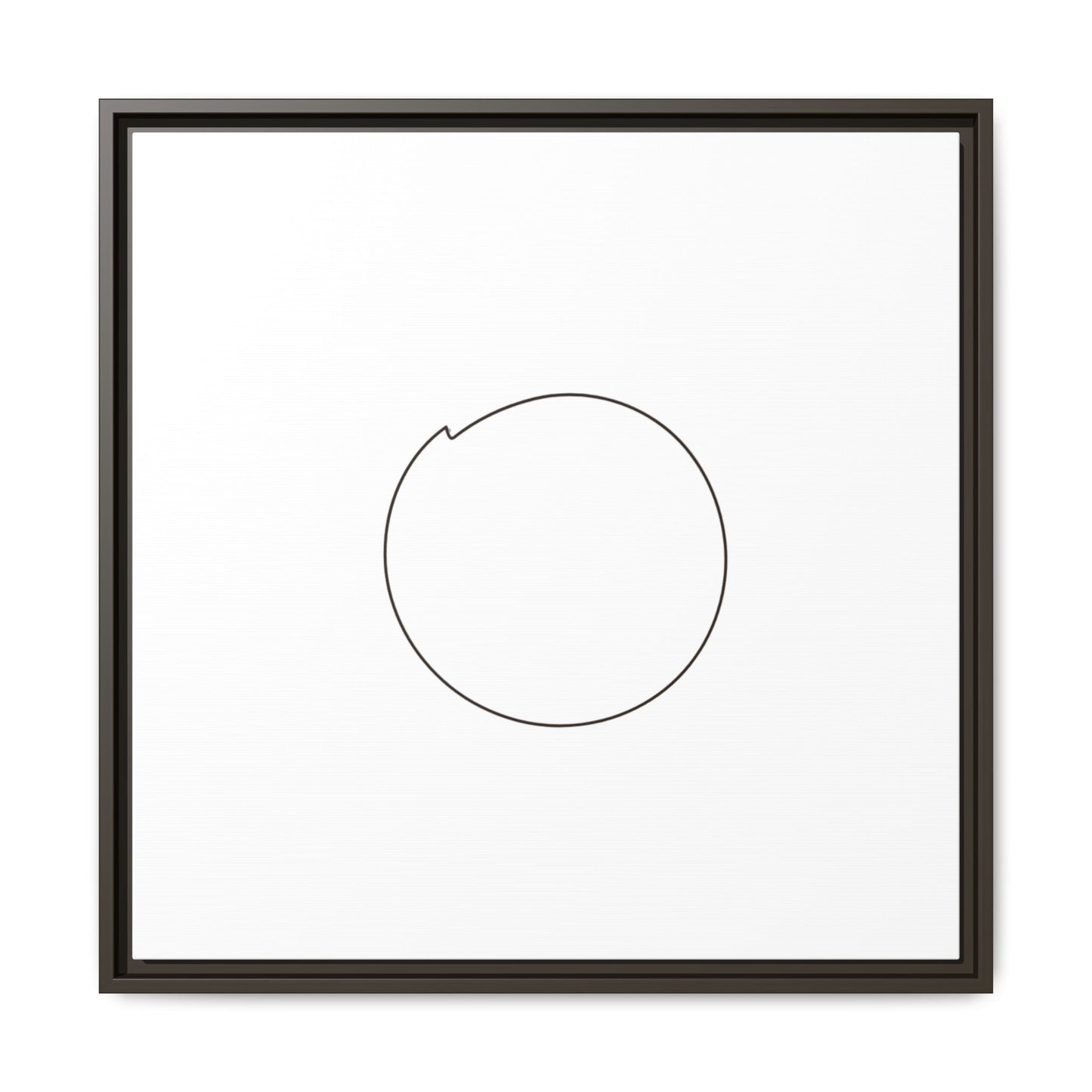 Minimal Circle Line Matte Canvas Framed | Modern Abstract Wall Art