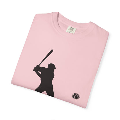 Unisex Baseball Silhouette Tee, Casual Wear, Sports Fan Apparel, Gift for Athletes, Summer Outing Outfit, Soft Cotton Shirt
