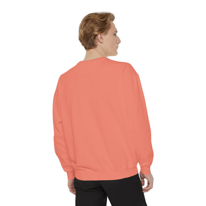 Minimalist Peace Hand Sweatshirt — Small Chest Line Art Crewneck