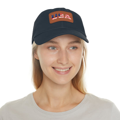 Dad Hat with USA Leather Patch - TRV