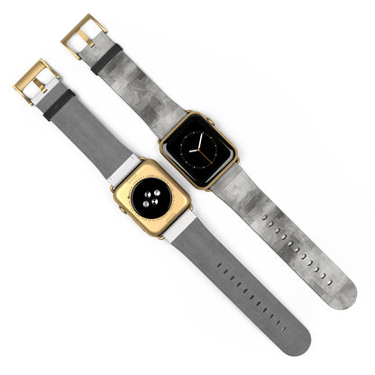 Gray Watercolor Camouflage Watch Band | Neutral Abstract Apple Watch Strap - TRV