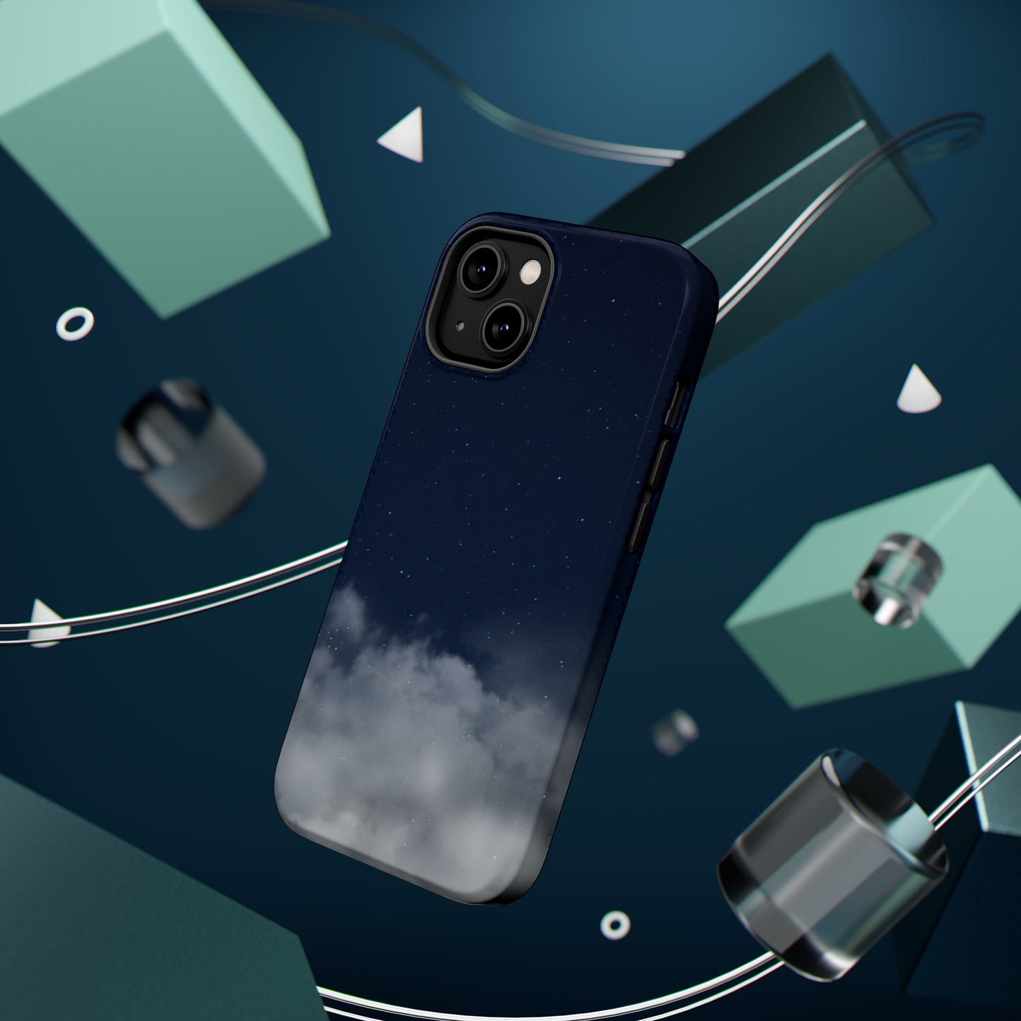 Night Sky Magnetic Impact-Resistant Phone Case — Foggy Cloud Design