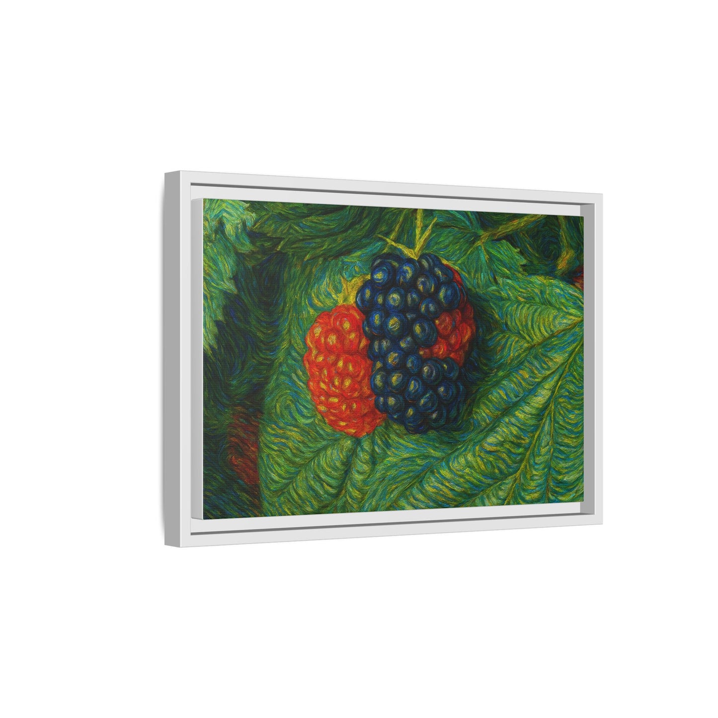 Van Gogh Style Blackberry Canvas Art, Framed Wall Decor, Botanical Print, Summer Home Decor, Gift for Garden Lovers - TRV
