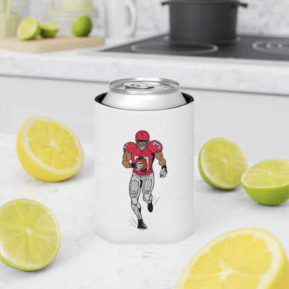 Football Player Can Cooler – Tailgating & Game Day Beverage Koozie