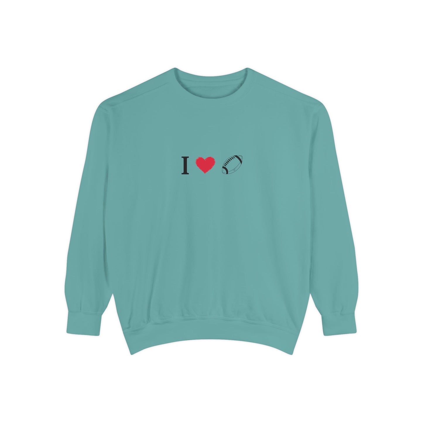Unisex Sweatshirt, I love Football, Cozy, Perfect for Everyday Wear, Gift Idea for Friends, Couples, and Special Occasions - TRV