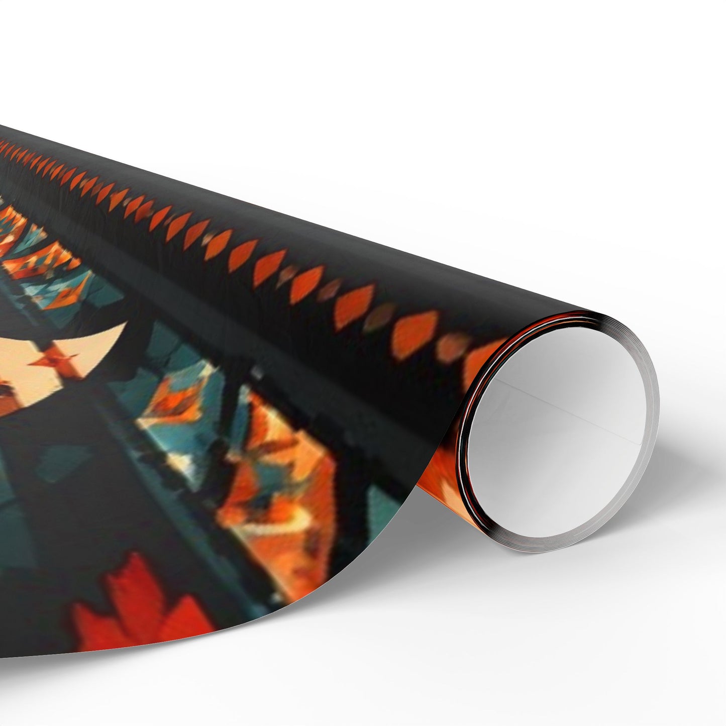 Southwestern Geo Pattern Wrapping Paper Roll — Rustic Aztec Gift Wrap