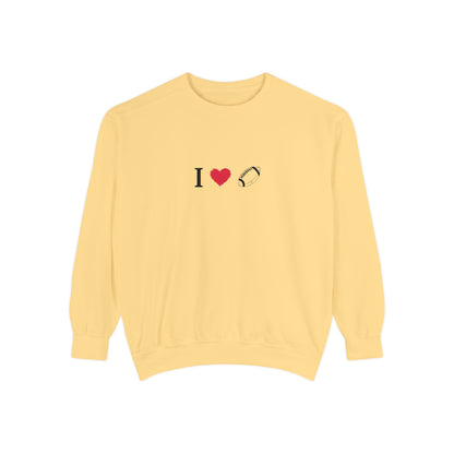 Unisex Sweatshirt, I love Football, Cozy, Perfect for Everyday Wear, Gift Idea for Friends, Couples, and Special Occasions - TRV