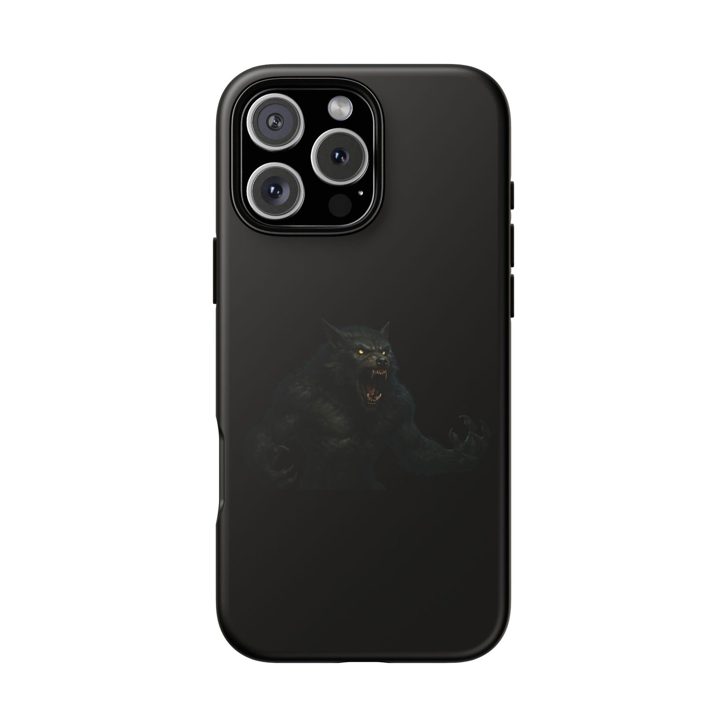 Werewolf Phone Case, Tough Cases, Black Panther Design, Gift for Animal Lovers, Phone Accessories, Fierce Phone Protection - TRV