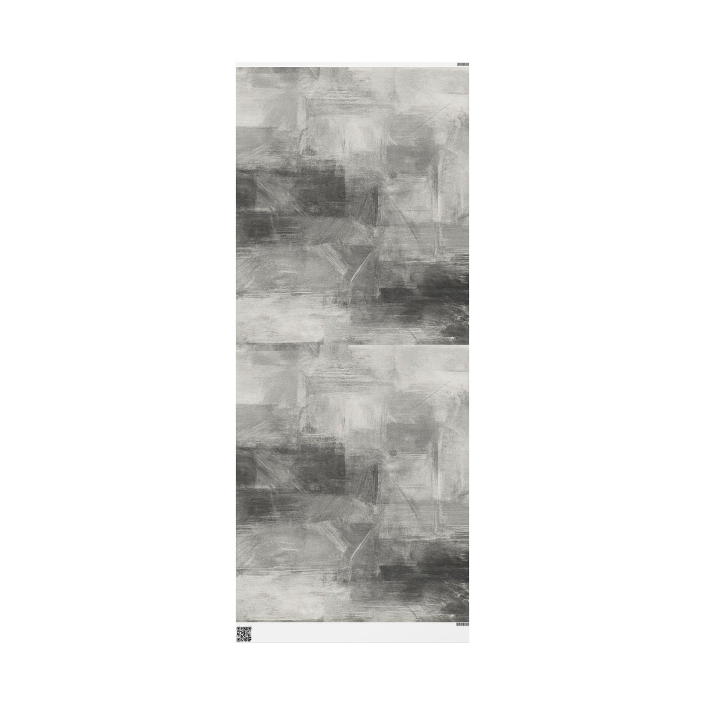 Gray Marble Wrapping Paper Roll — Neutral Watercolor Gift Wrap for Weddings, Birthdays & Minimalist Packaging