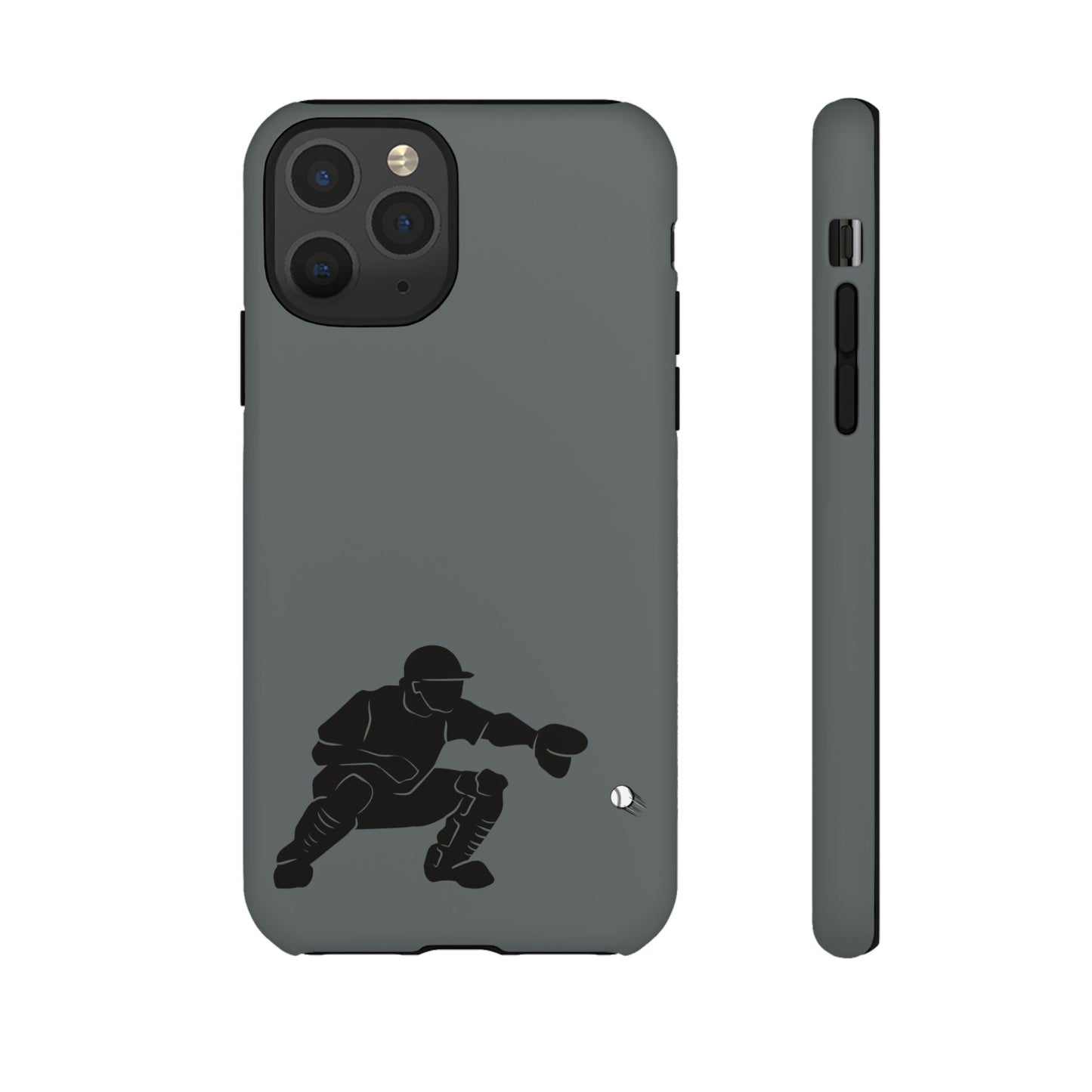 Baseball Catcher Phone Case, Sports Phone Accessory, Tough Cases, Gift for Athletes, Sports Fan Merchandise, Unique Design - TRV