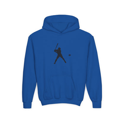 Baseball Themed Youth Hoodie, Sports Sweatshirt, Kids Gift, Youth Apparel, Baseball Fan Gear, Athletic Hoodie