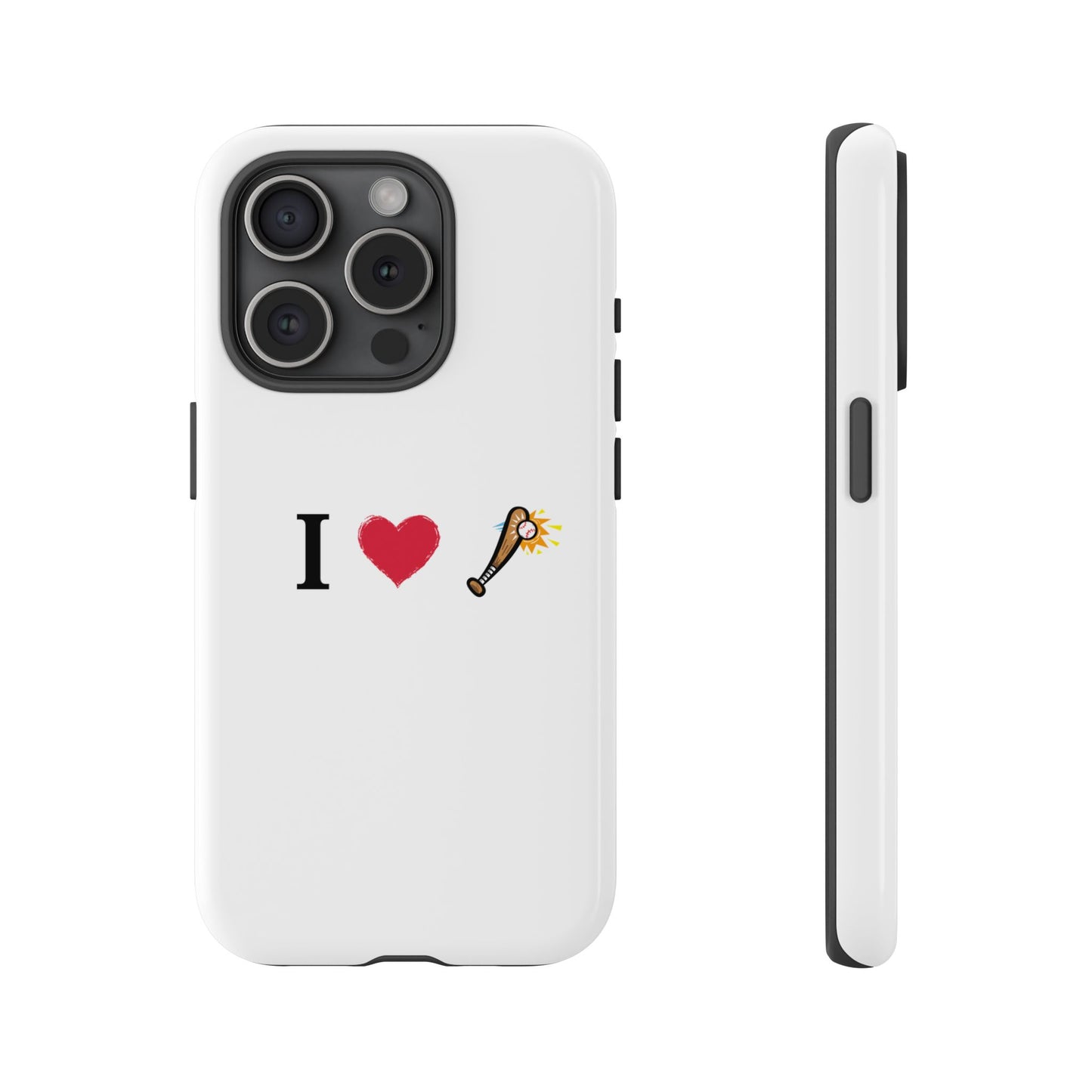 I Love Baseball Vibe Phone Case - Tough Cases for Sports Lovers, Gifts for Athletes, Fun Accessories, iPhone and Android Compatible - TRV