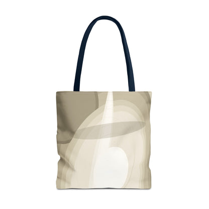 Neutral Abstract Light Beam Tote Bag | Minimalist Geometric Pattern