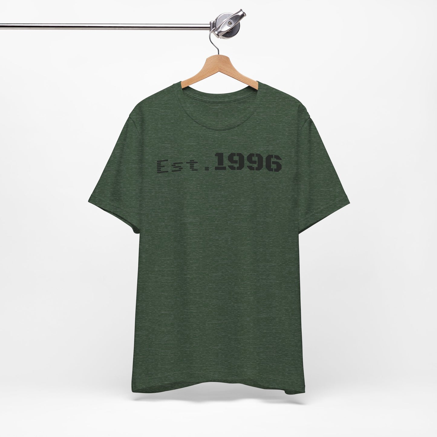 Established 1996 Unisex T-Shirt, Vintage Year Tee, Birth Year Gift, Casual Fashion, Personalized Graphic Tee - TRV