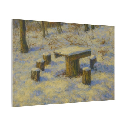 Matte Canvas Wall Art, Rustic Outdoor Scene, Nature Decor, Home Wall Décor, Cozy Cabin Vibe, Perfect for Gift Giving - TRV