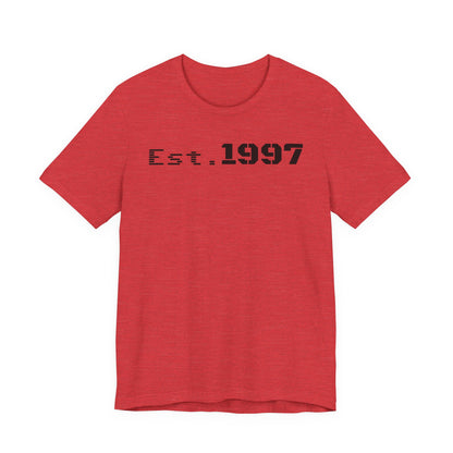 Vintage Est. 1997 Unisex Tee, Gift for Birthdays, Celebrations, Casual Wear, Retro Fashion, Cool Graphic T-Shirt - TRV