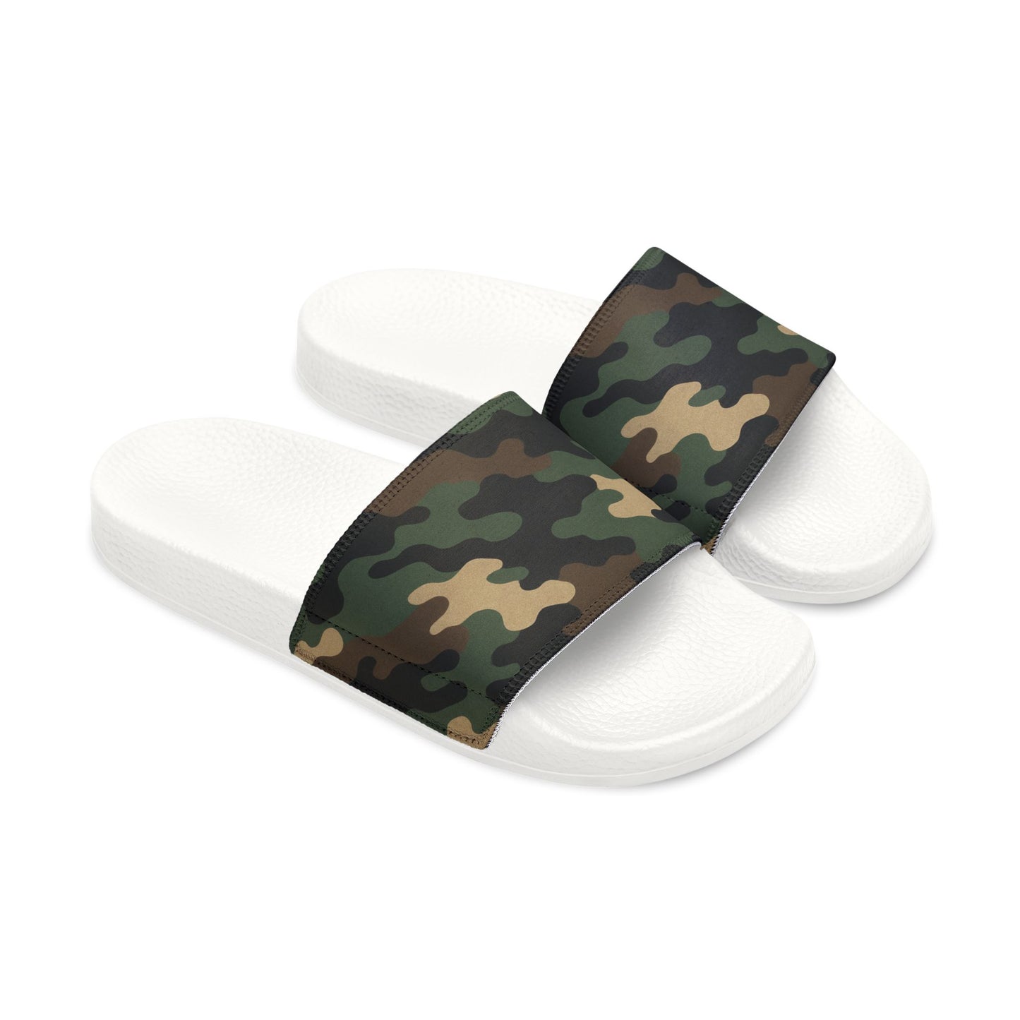 Camouflage Men's Slip-On Sandals | Casual Comfort Footwear for Summer, Beach Days, Outdoor Activities, Gifts for Him, Fashionable Slides - TRV
