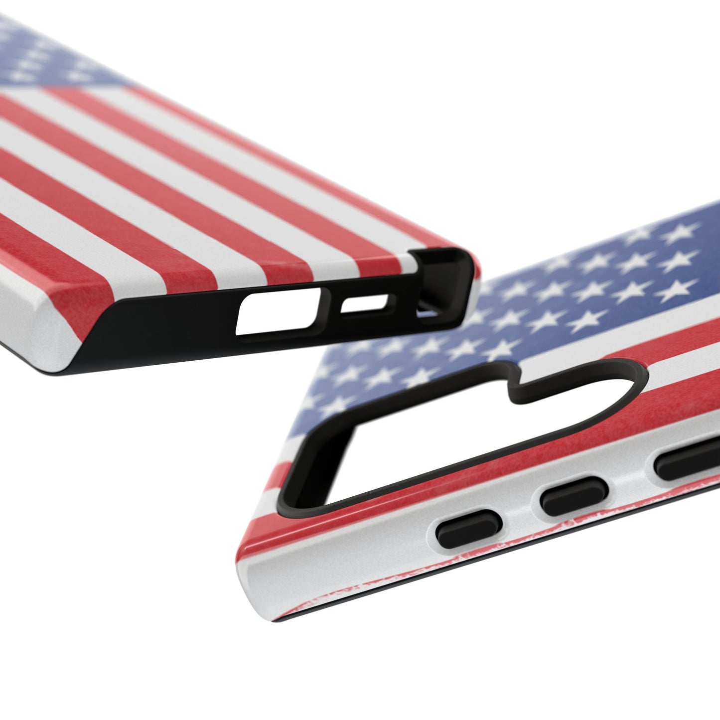 Patriotic Phone Case - Tough Cases for Veterans, USA Lovers, Independence Day, Memorial Day, Flag Design - TRV