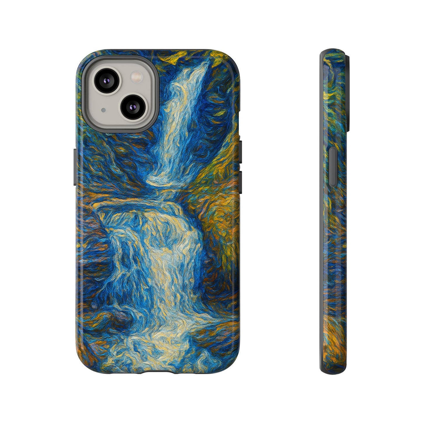 Artistic Phone Case - Waterfall Design, Unique Gift, Phone Accessory, Nature Lover, Original Artwork - TRV