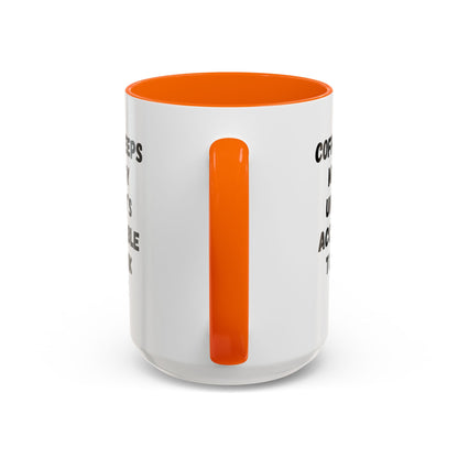 Funny Coffee Mug - "Coffee Keeps Me Busy Until It's Acceptable to Drink Wine" - Great for Mornings, Gifts, Office, Relaxation, Home