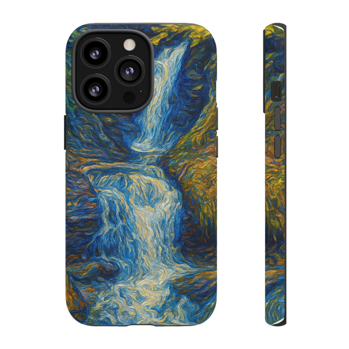 Artistic Phone Case - Waterfall Design, Unique Gift, Phone Accessory, Nature Lover, Original Artwork - TRV
