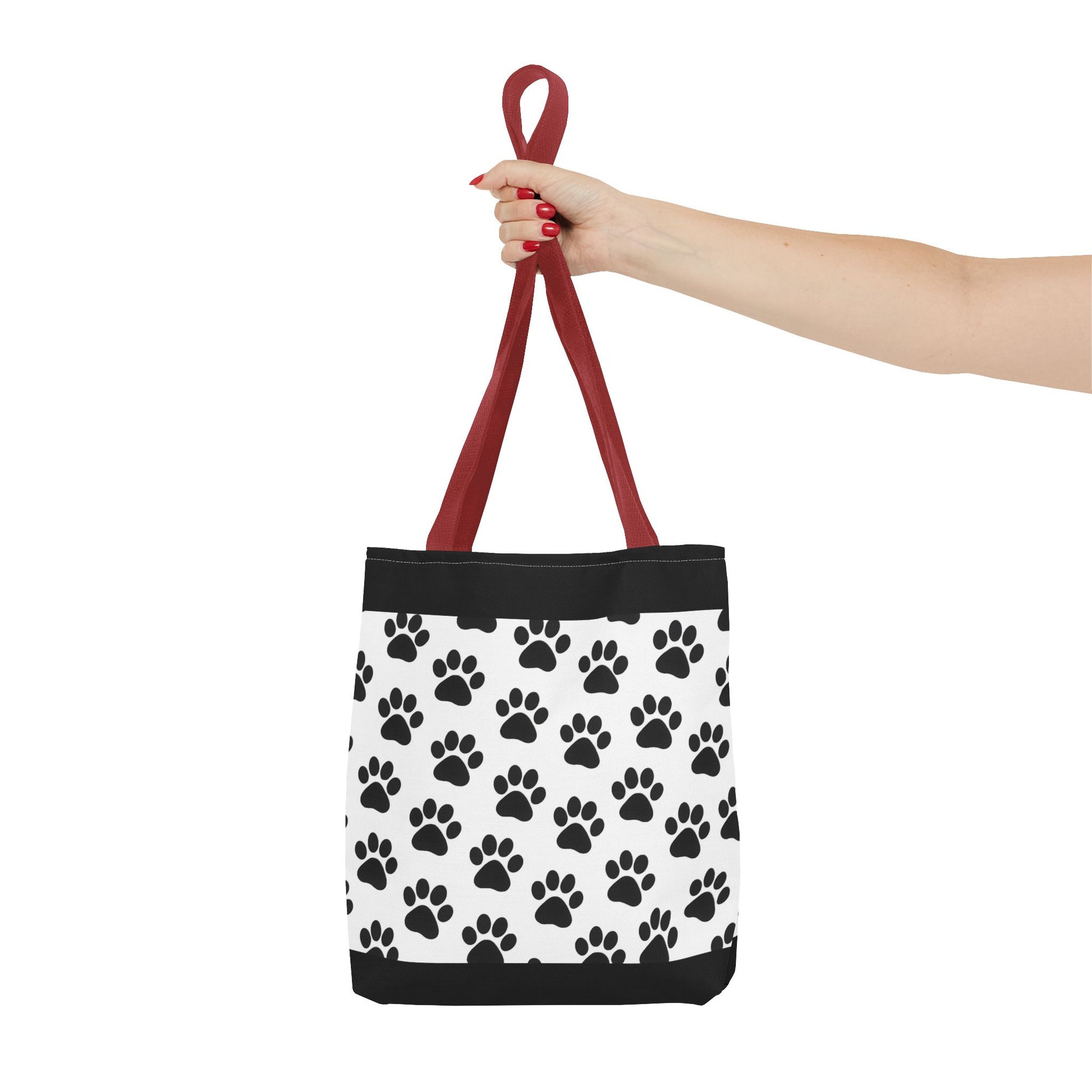 Paw Print Tote Bag, Dog Lover Gift, Shopping Tote, Eco-Friendly Bag, Pet Accessory, Animal Print Carryall - TRV
