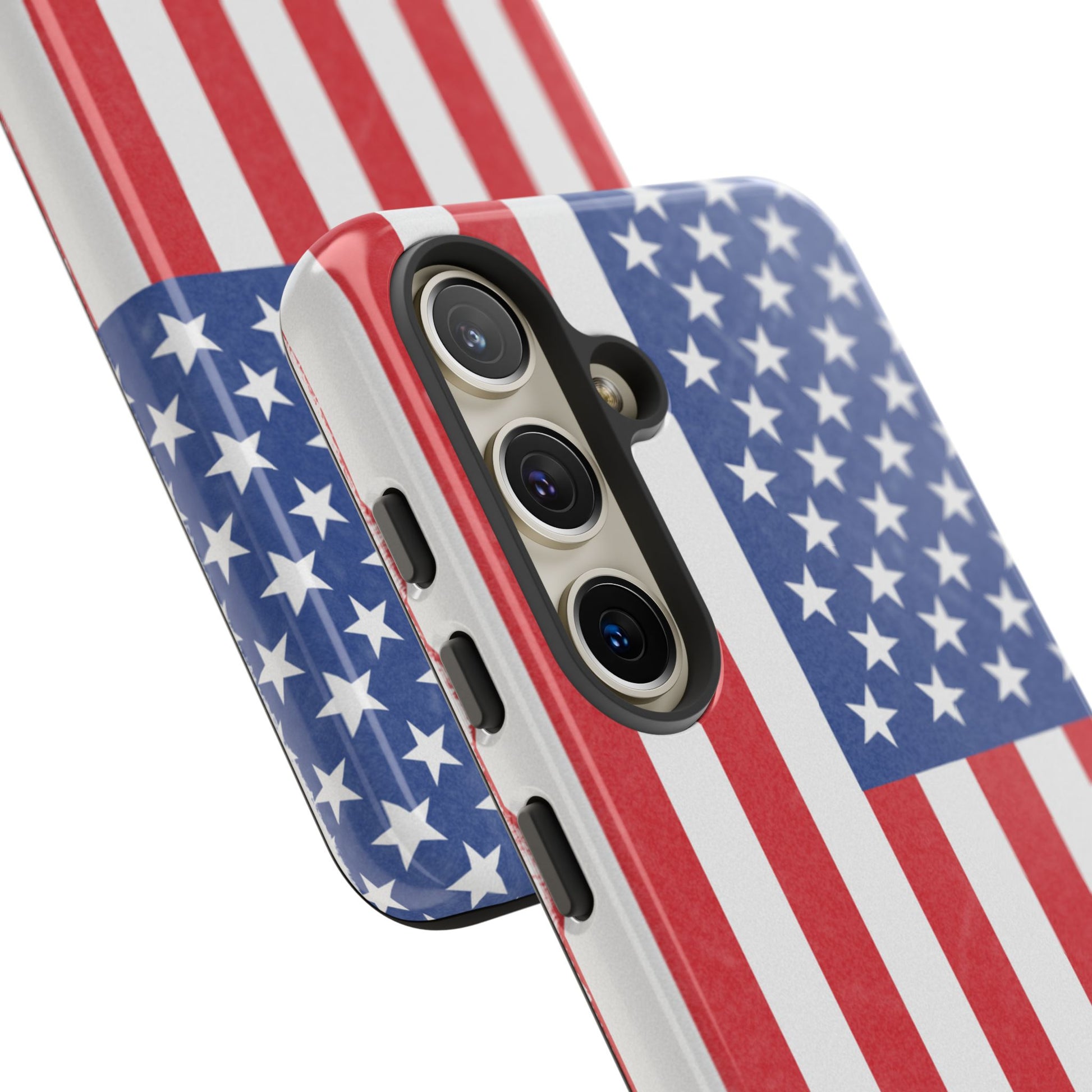 Patriotic Phone Case - Tough Cases for Veterans, USA Lovers, Independence Day, Memorial Day, Flag Design - TRV