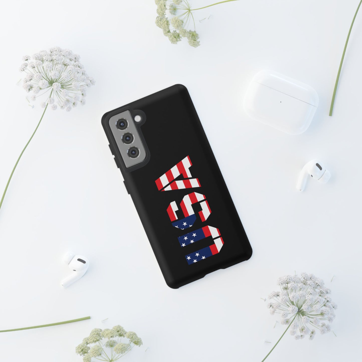 USA Flag Phone Case, Tough Phone Cover, Patriotic Gift, Independence Day Accessory, American Pride Mobile Case - TRV