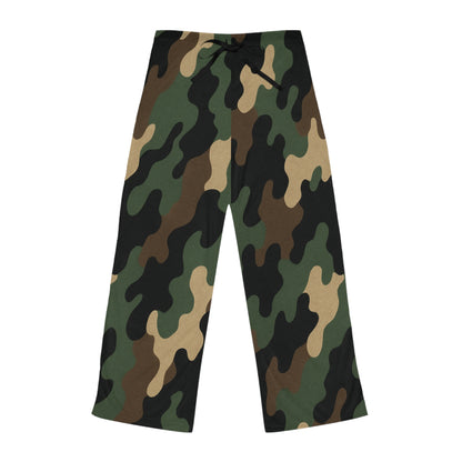 Camo Print Women's Pajama Pants | Comfortable Sleepwear for Relaxing Nights, Gift for Her, Cozy Lounge Pants, Stylish Loungewear, Camo PJs - TRV